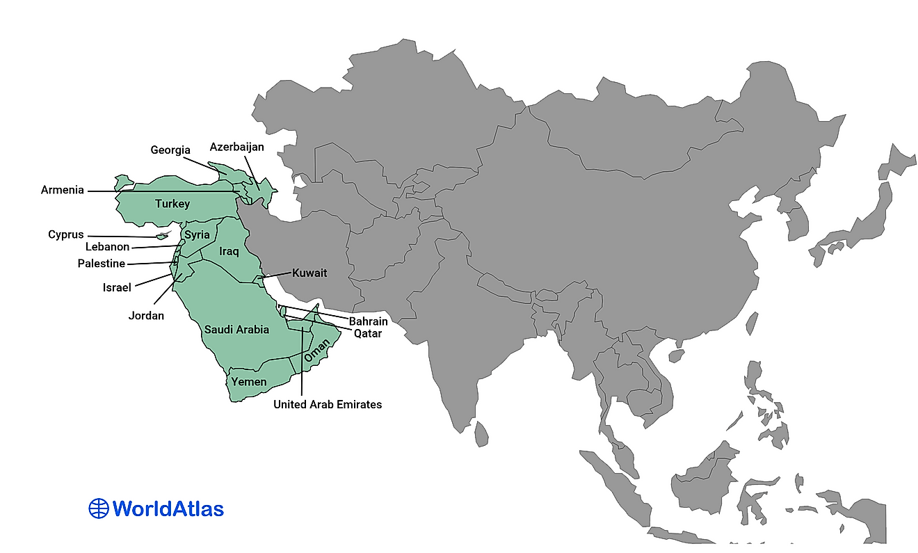 Южная Азия на карте. Регионы Азии. Индия и Бангладеш на карте. Western asia